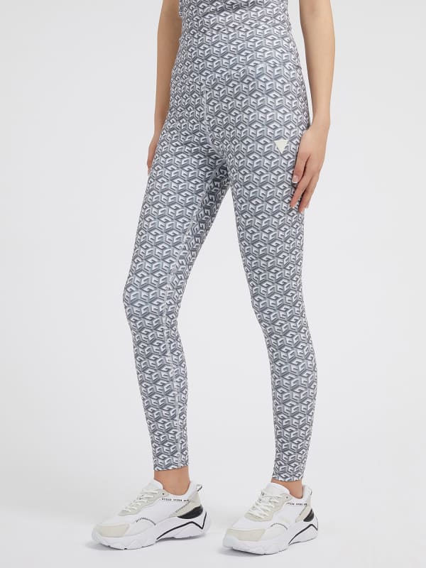 GUESS Leggings Allover-G Cube-Logo