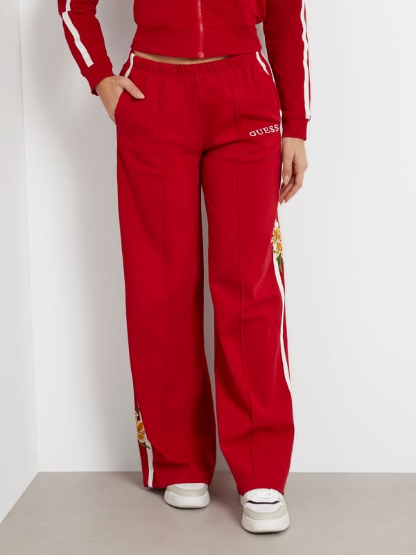 Guess Floral Embroidery Straight Pant