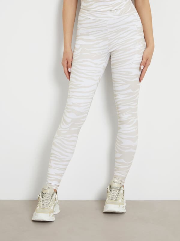 GUESS Leggings Con Estampado Cebra Integral