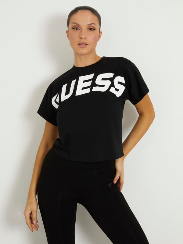 GUESS T-Shirt Logo Frontale E Posteriore