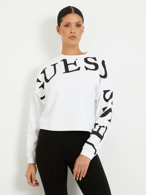 GUESS Sweatshirt Front- Und Seitenlogo