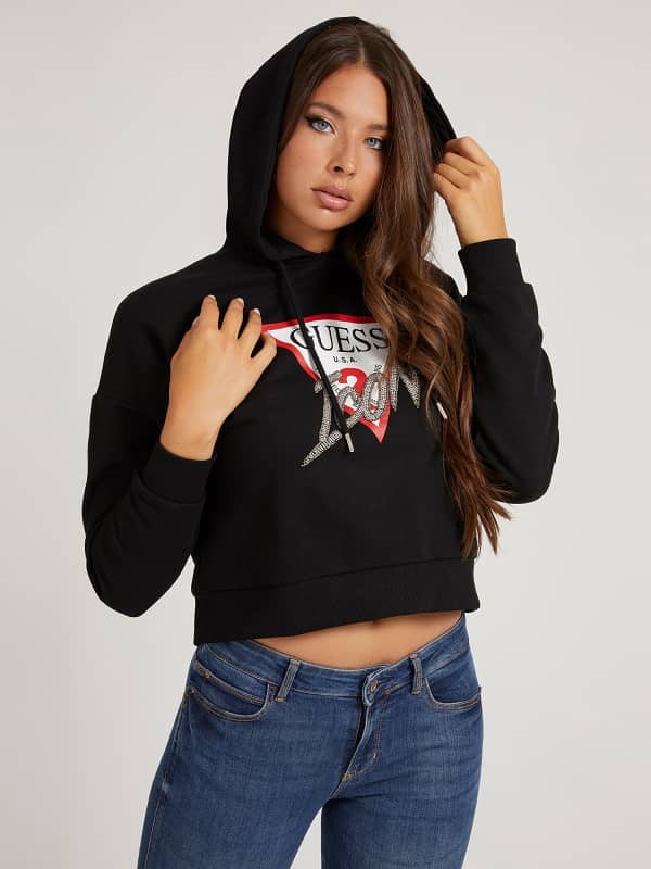 GUESS Kapuzensweatshirt Logo-Icon