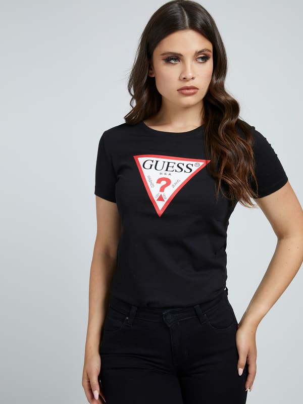 GUESS Camiseta Triángulo Logotipo