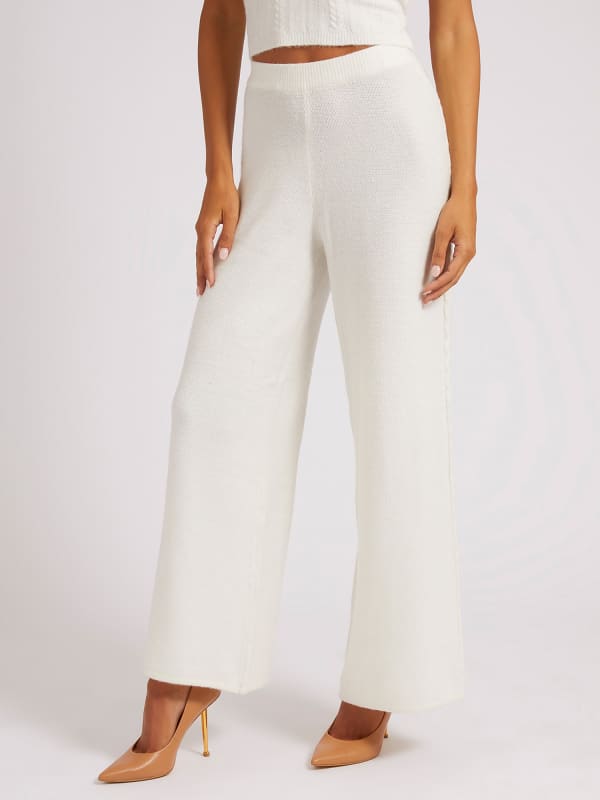 Guess Cables Sweater Wide Leg Pant