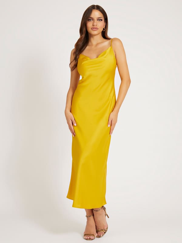 GUESS Satin-Slip Dress