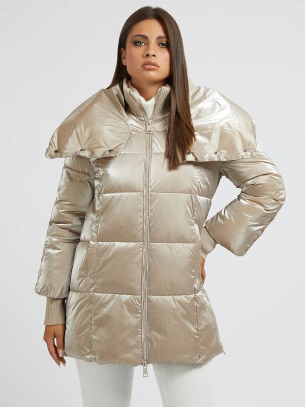 Guess Coated Long Puffer