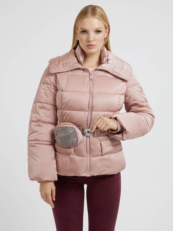 GUESS Steppjacke Mit Gürtel