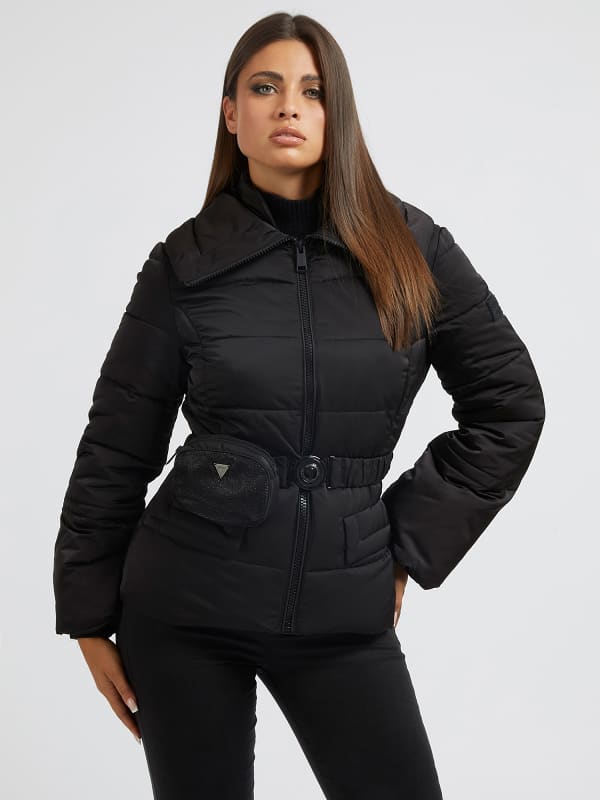 GUESS Steppjacke Mit Gürtel