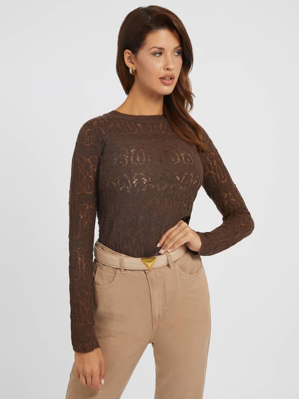 Guess Openwork Knit Stitch Sweater