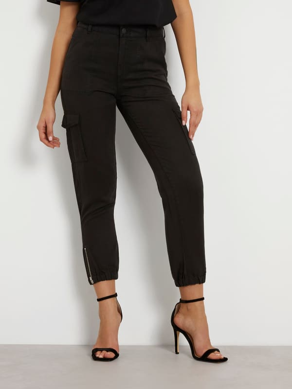 GUESS Pantalon Cargo Taille Moyenne