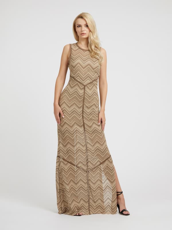 Guess Macramè Long Dress