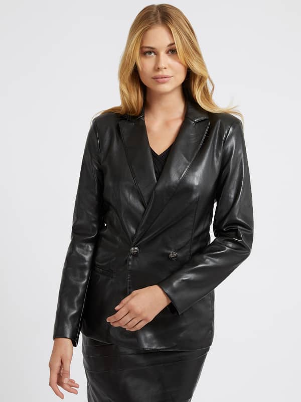 Guess Faux Leather Blazer