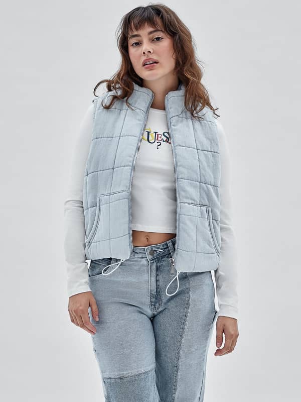 GUESS Doudoune Sans Manche En Coton