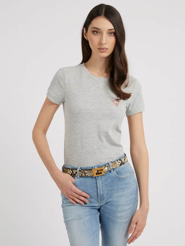 GUESS T-Shirt Mit Kleinem Logo-Dreieck