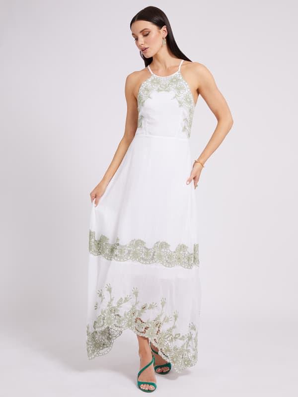 Guess Embroidered Long Dress