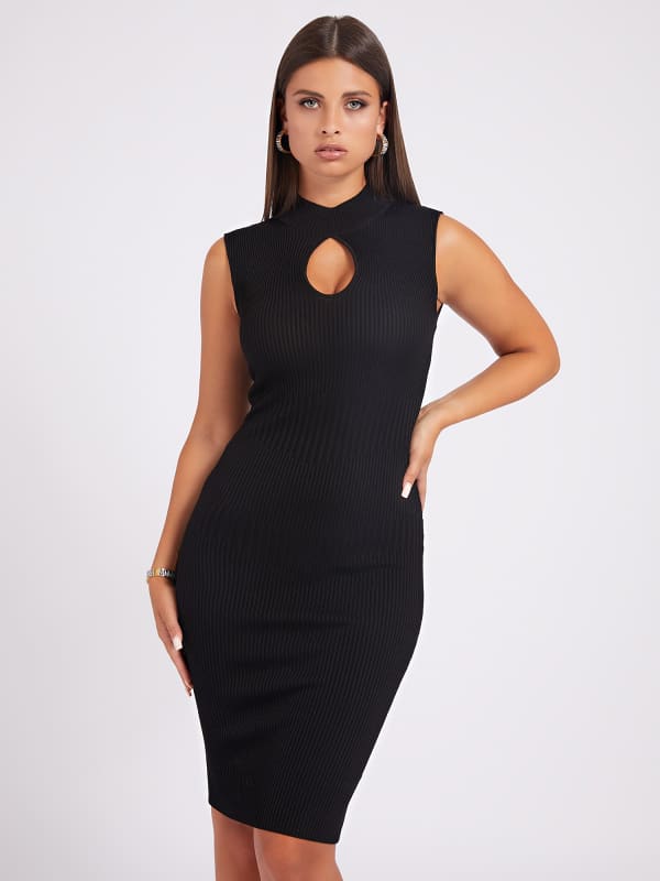 Guess Cut-Out Sweater Dress