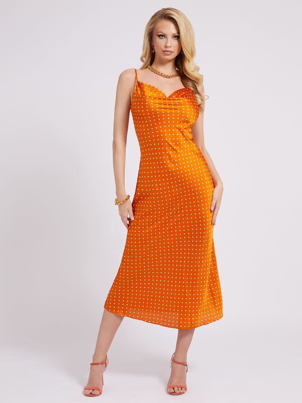 Guess Dots Print Slip Dress