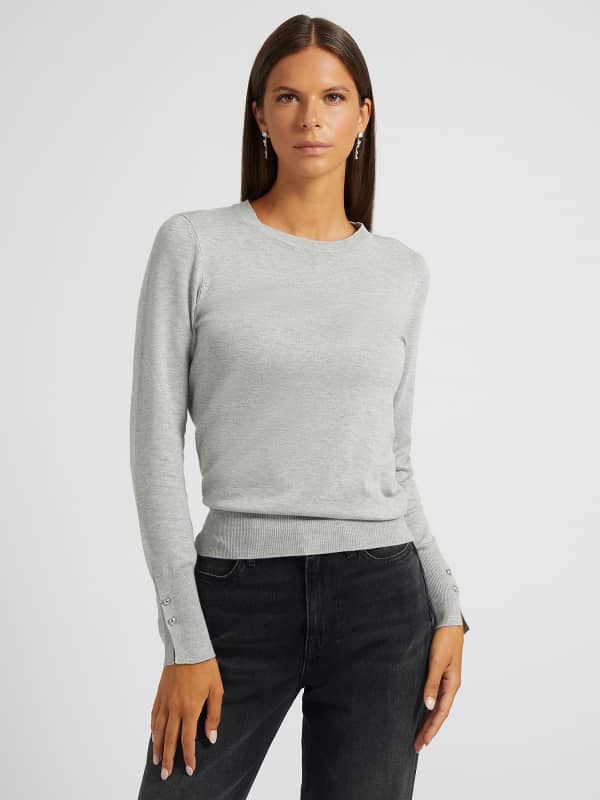 GUESS Pullover Mit Halsnahem Ausschnitt