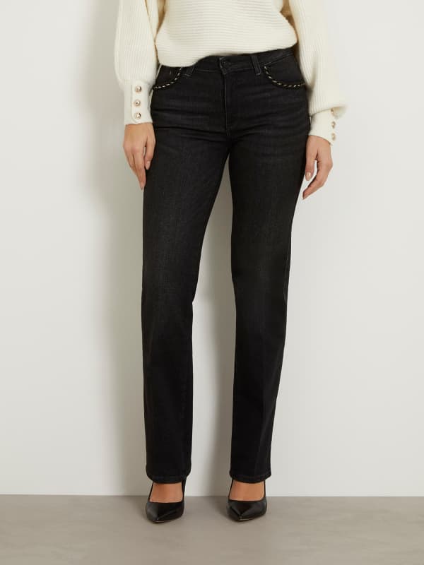 Guess Mid Rise Straight Denim Pant