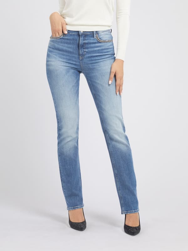 GUESS Jean Droit Taille Haute