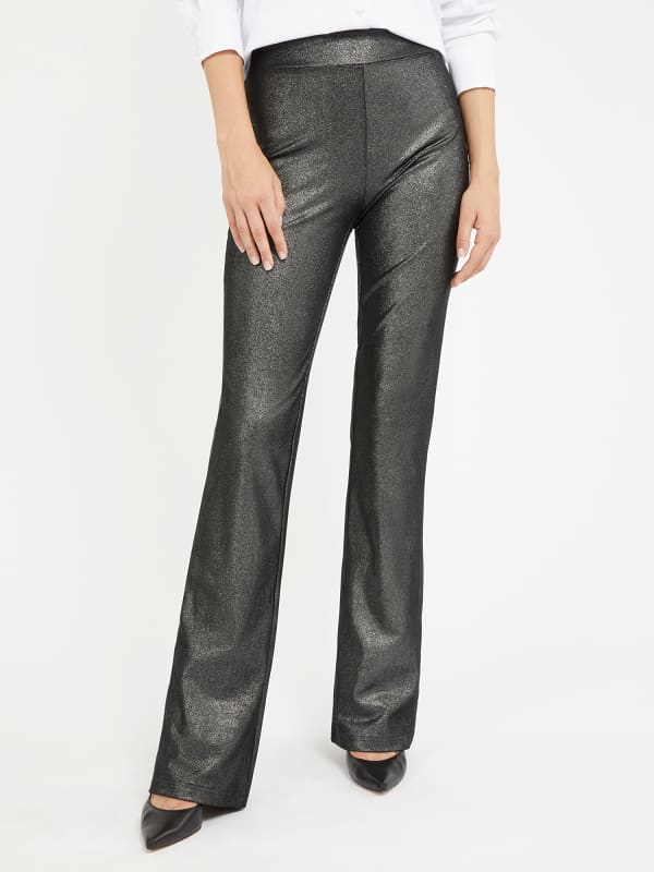 Guess Shiny Faux Suede Bootcut Pant