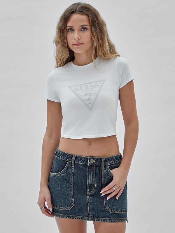 GUESS T-Shirt Met Driehoeklogo