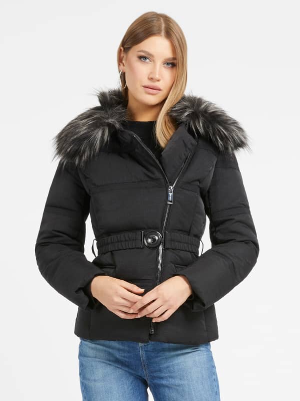 GUESS Steppjacke Mit Gürtel