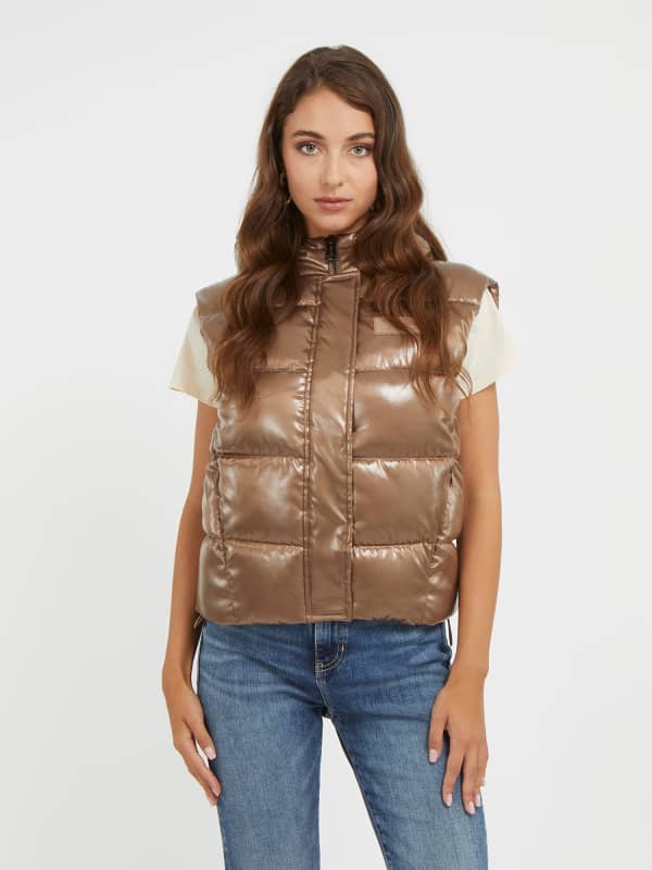 GUESS Gilet Met Spiegeleffect