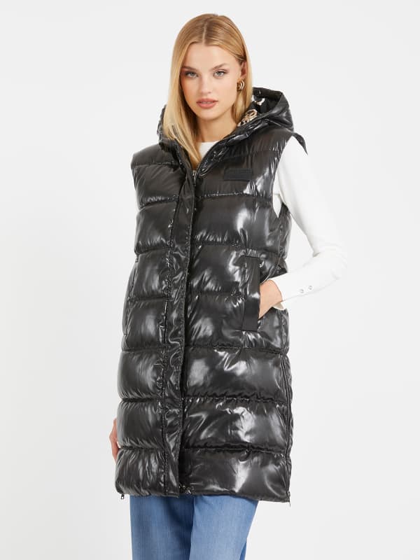 Guess Mirror Coating Effect Long Vest