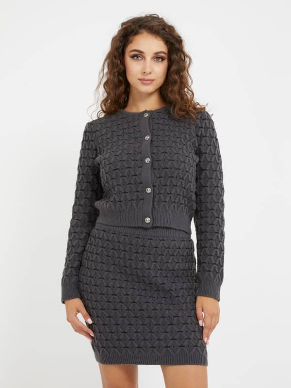 GUESS Flechtmuster-Cardigan