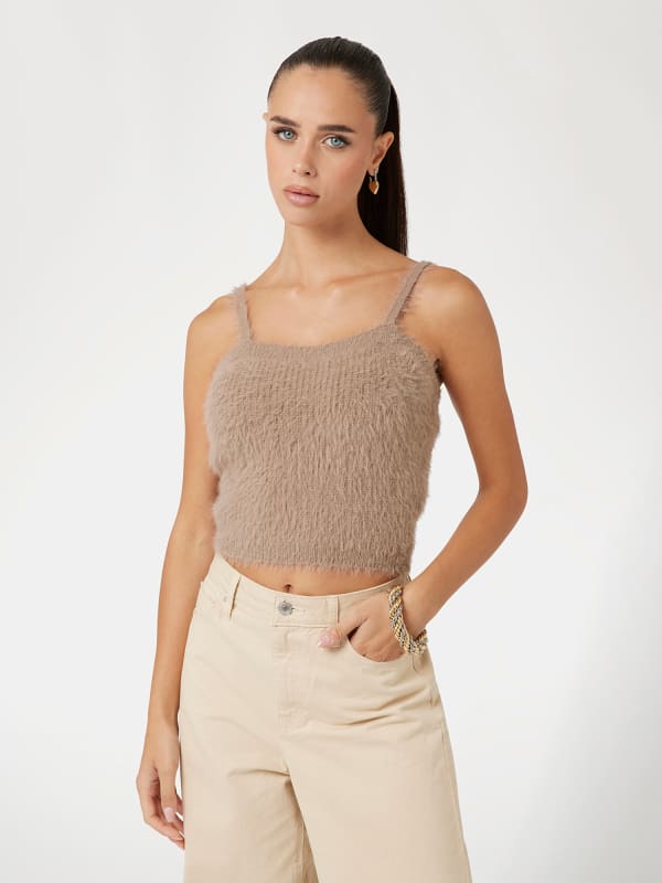 Guess Fuzzy Sweater Top