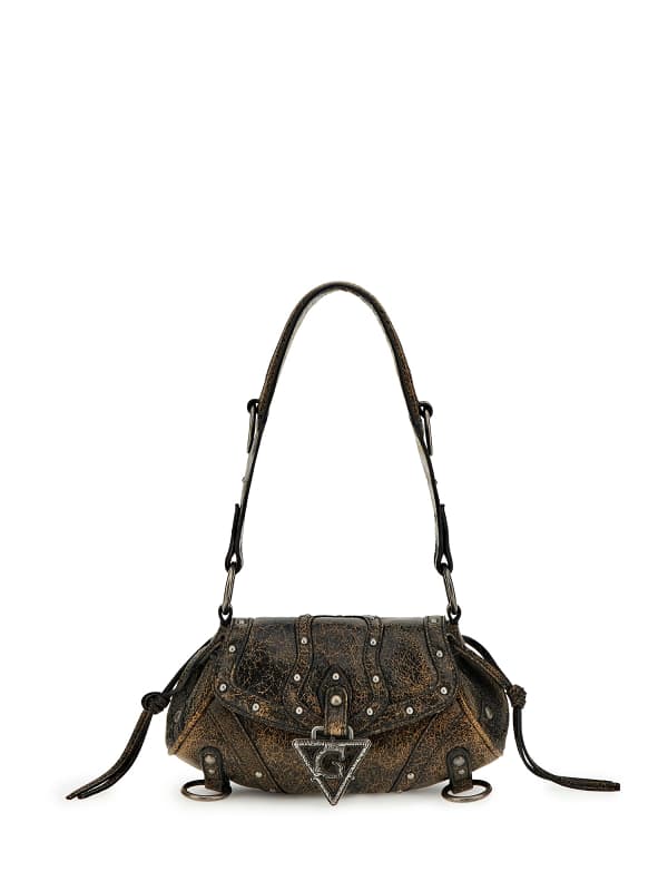 GUESS Mini Borsa A Tracolla In Vera Pelle