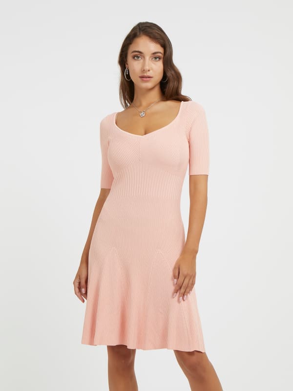 GUESS Fit And Flare-Strickkleid