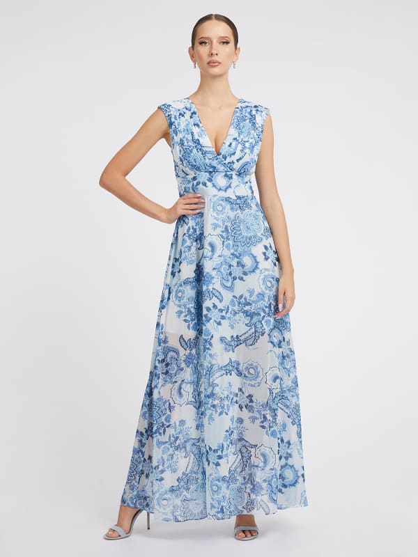 GUESS Kleid Mit Allover-Blumenprint