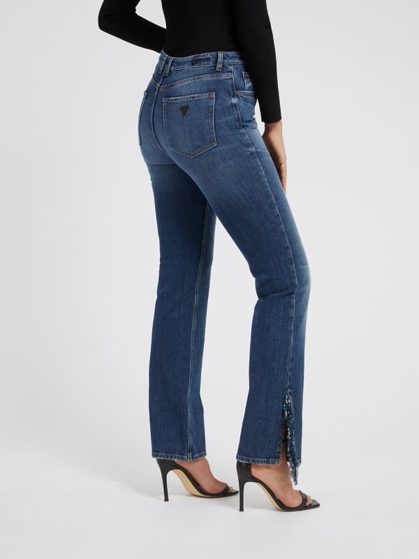 Guess Side Split Flare Denim Pant