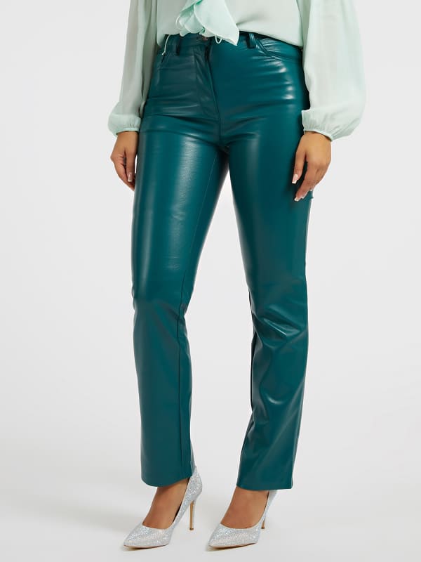 Guess Faux Leather Straight Pant