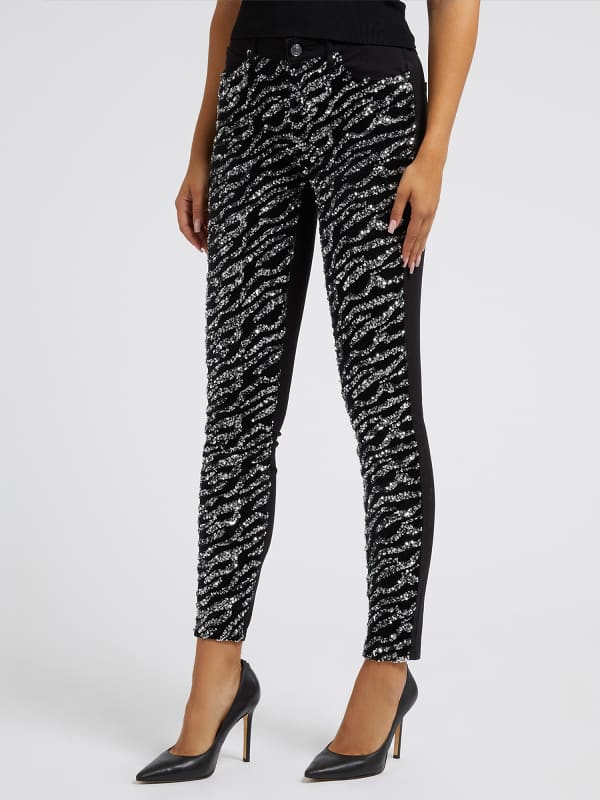 Guess Skinny Fit Denim Pant Strass