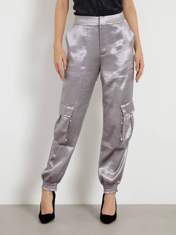 GUESS Pantalone Cargo Raso