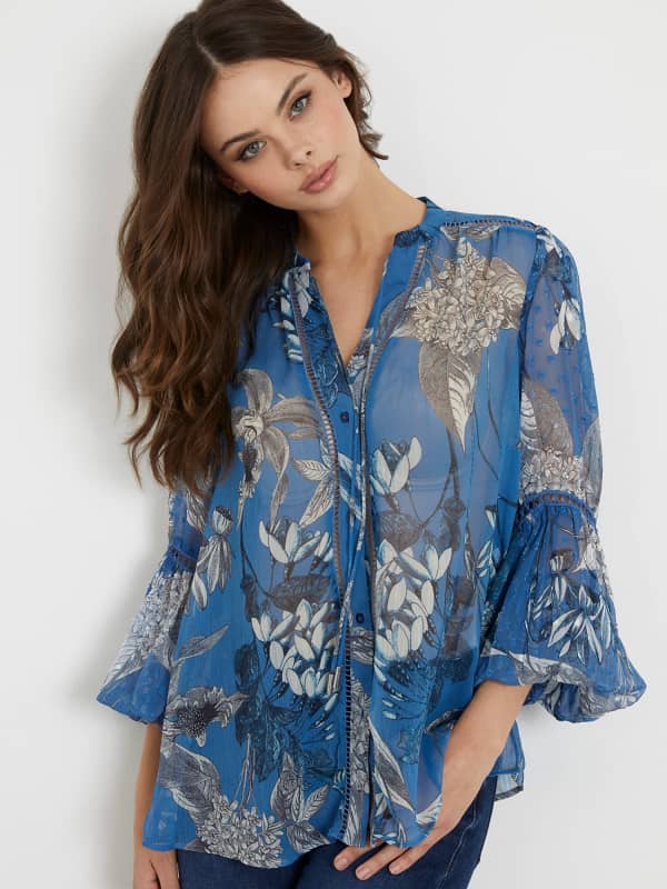 GUESS Bluse Mit Blumenprint