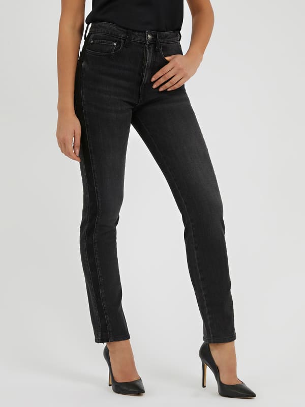 Guess Lace Details Straight Denim Pant