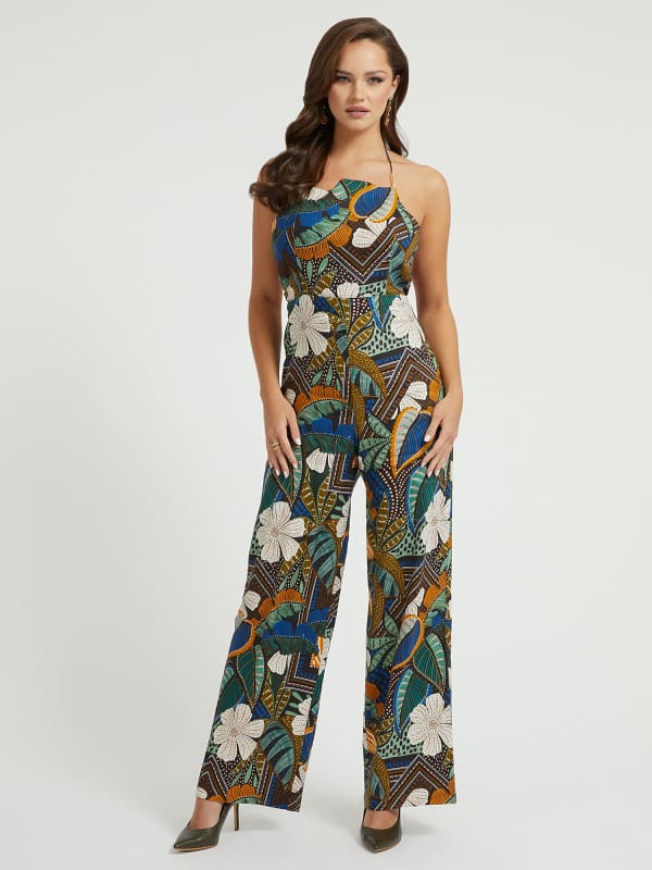 Guess Floral Print Jumpsuit