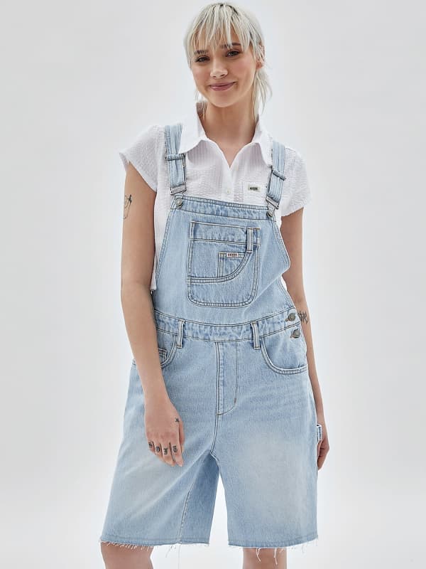 Guess Originals Denim Overall Shorts