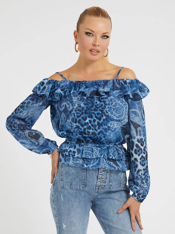 GUESS Bluse Mit Paisley-Print