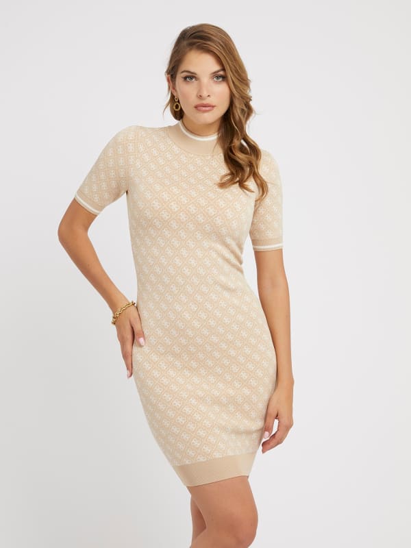 GUESS Vestido Mini Jersey Logotipo 4G