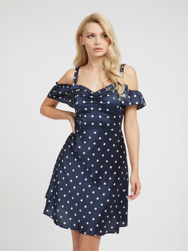 Guess Fit And Flare Midi Dress
