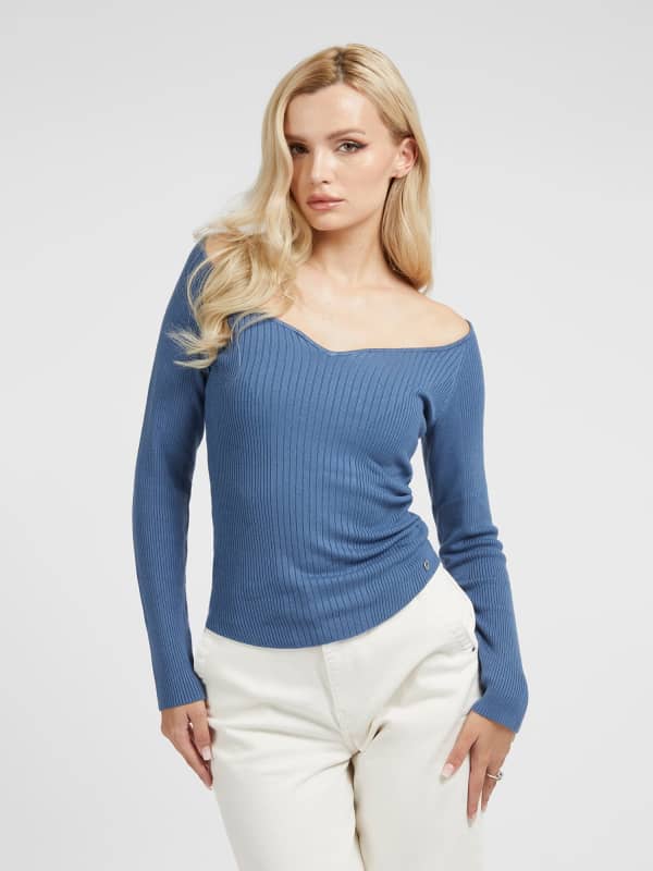 GUESS Pullover Mit Sweetheart-Ausschnitt