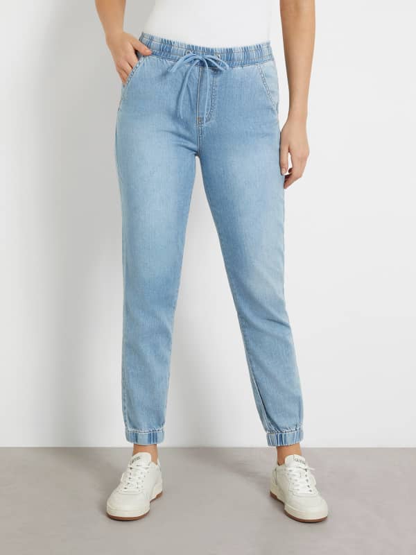 GUESS Mid Waist Jogger Jeans