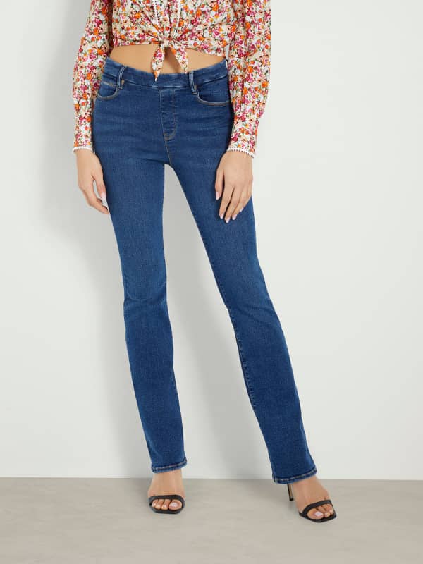 GUESS Mid Waist Bootcut Jeans