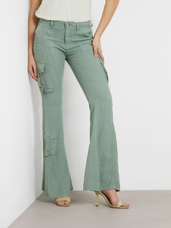 GUESS Pantalon Cargo Taille Moyenne