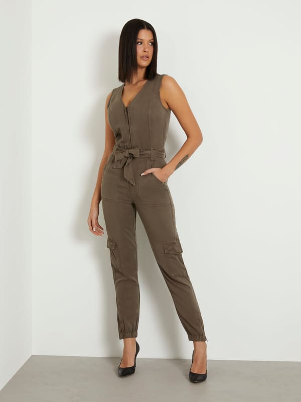 Guess Belted Skinny Jumpsuit